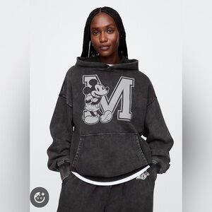 Gap × Disney Adult Oversized Mickey Mouse Hoodie